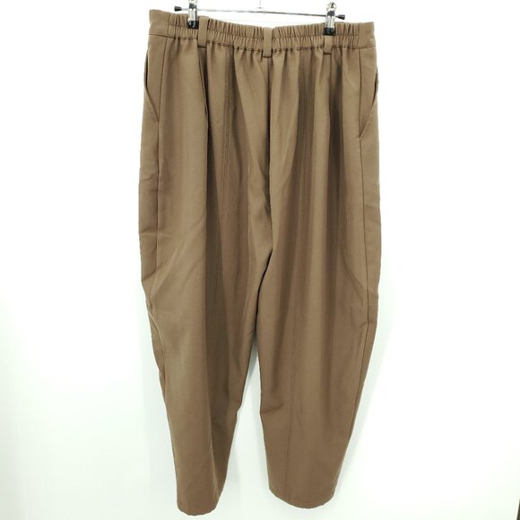 Halara Flex™ Mid Rise Pocket Barrel Leg Work Pants L Partridge Brown - Picture 4 of 16